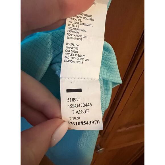 IZOD Golf Men's Performance Grid Short Sleeve Stretch Polo Shirt-Legacy Size L - Picture 8 of 10